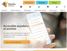 Tablet Screenshot of blackdoginstitute.org.au